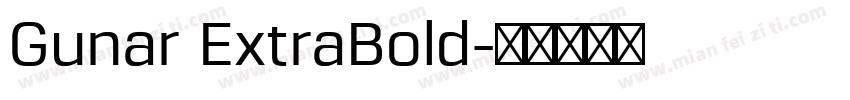 Gunar ExtraBold字体转换